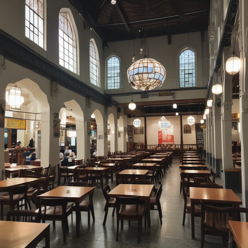 Osaka Masjid restaurant view